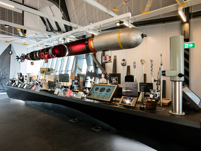 Action stations, exhibition view. Courtesy of the Australian National Maritime Museum