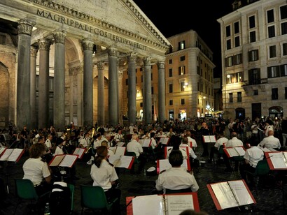 L’Orchestra dell’Accademia Nazionale di Santa Cecilia ha omaggiato il maestro Ennio Morricone al Pantheon