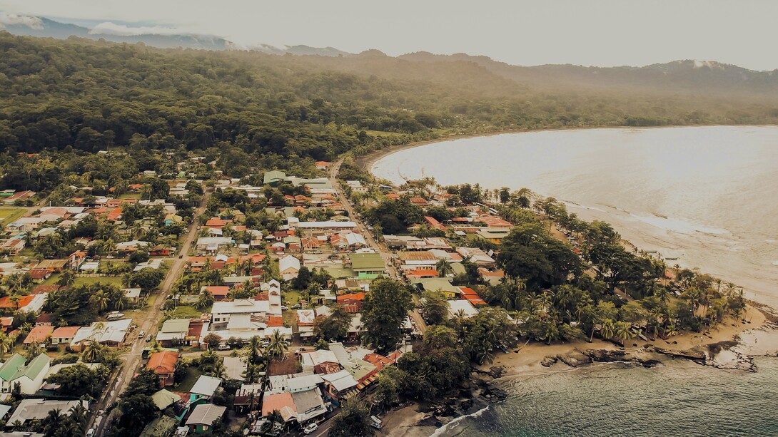 Línea costera de Puerto Viejo de Talamanca, Costa Rica