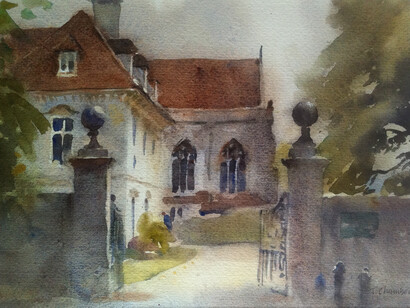 Chamberlain, Bishops Palace, Winchester, 16.5 x 25 cm