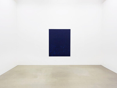 Oltremare, 2017, Oltremare paint, 70 3/4 x 47 1/8 in. (180 x 120 cm)
