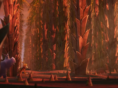 A wildfire scene from the movie Ozi: Voice of the Forest 2024