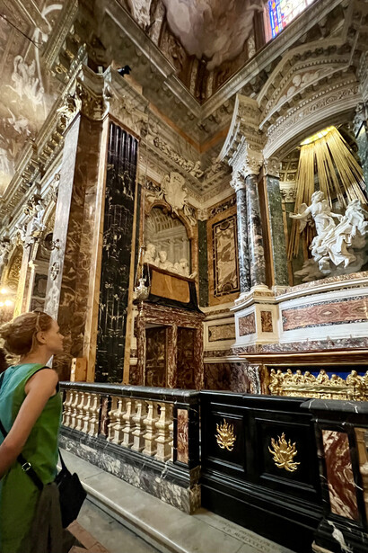 Gian Lorenzo Bernini's masterpiece: 'The Ecstasy of Saint Teresa', a divine sculpture in Santa Maria della Vittoria, Rome, Italy and Moara Passoni