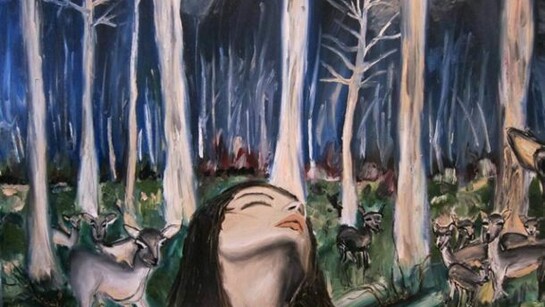 Zoë, Hidden Language, Oil on Canvas, 30" x 40"