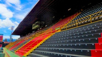 Vista del estadio Alejandro Morera Soto, en la ciudad de Alajuela, sede de la Liga Deportiva Alajuelense
