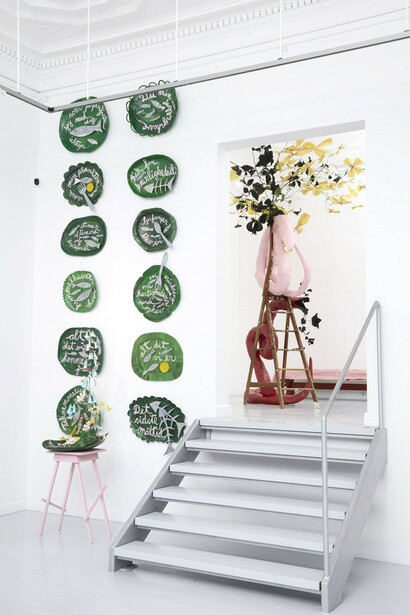 Rie Elise Larsen, The last meal. A new beginning, exhibition view. Courtesy of Galleri Christoffer Egelund