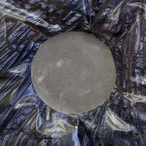 Letha Wilson, Rock Hole Punch (Hawaii Lava Black) (2014) Unique C-print, concrete cm. 33.02x27.94x2.54 (in. 13 x11 x1 )