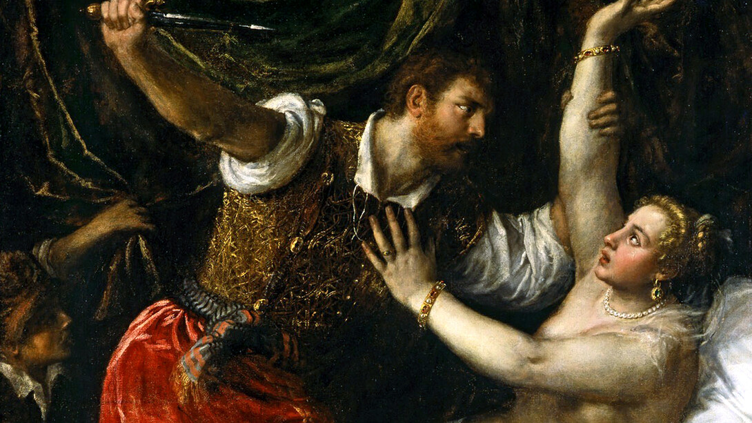 O estupro de Lucrécia por Tarquínio o Soberbo segundo Tiziano