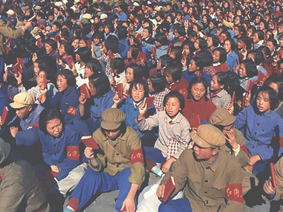 On September 15, 1966, Red Guards waiting to be interviewed