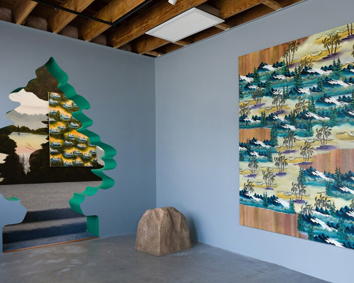 Misty Rock, Exhibition view. Courtesy of Anat Ebgi