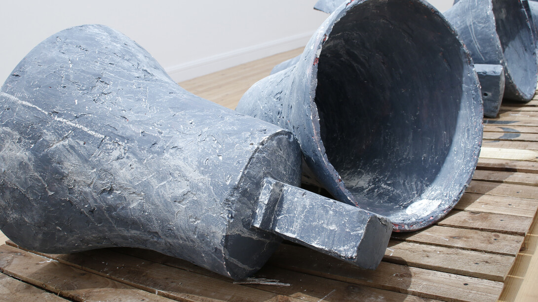 Keith Roberts, Distant Voices, or Caporetto, 2016-17, Plaster, acrylic paint, timber