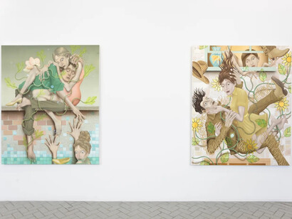 Wendell Gladstone, Lover’s knot, exhibition view. Courtesy of Nazarian / Curcio Gallery