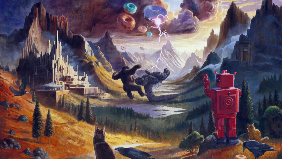 Eric Joyner, Someday world. Courtesy of Corey Helford Gallery 
