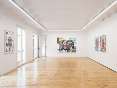 Luis Gordillo, Diccionario proteínico, exhibition view. Courtesy of Prats Nogueras Blanchard