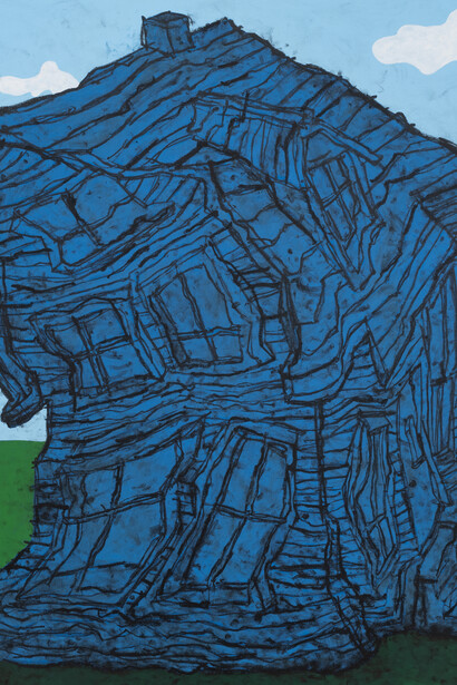 Taylor White, A house in a field, 2024. Courtesy of the artist and The Hole, 2024