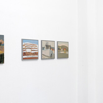 Ralf Kerbach, Landschaften. Kindheitswege, ausstellungsansicht. Mit freundlicher genehmigung der Galerie Poll