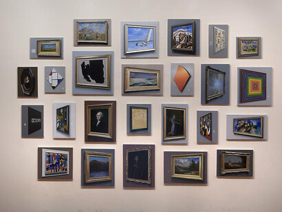 David Klamen, Meta-Paintings 2, 2013 / oil on multiple canvases / 90 x 135 inches
