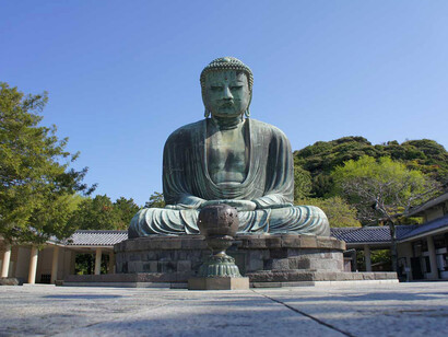 El gran Buda de Kamakura preside el Templo de Kōtoku-in