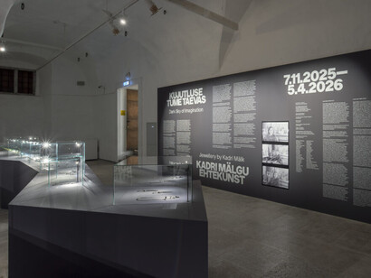 The dark sky of imagination. Jewellery by Kadri Mälk, exhibition view. Courtesy of Estonian Museum of Applied Art and Design