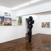 Nicolás Requena, Vida Espinosa, vista de exhibición. Cortesía de la Galería Moria