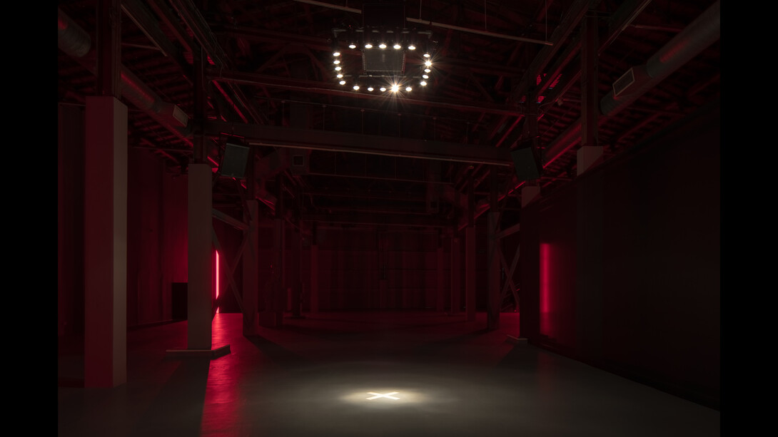 Installation view of Carl Craig: Party/After-Party, 2023 at The Geffen Contemporary at MOCA. Courtesy of The
Museum of Contemporary Art (MOCA). Photo by Zak Kelley