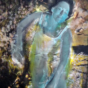 All images: Christine Barbe, Panoramic, series, L’imaginaire des lieux (Imaginary places), 2014/2015
Paint, ink, ballpoint pen and mixed media on photograph, printed on canvas, 70 x 140 cm 
Courtesy Galerie Eric Mouchet
