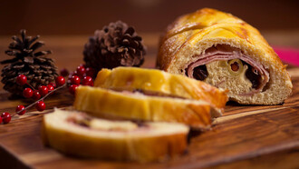 El tradicional pan de jamón