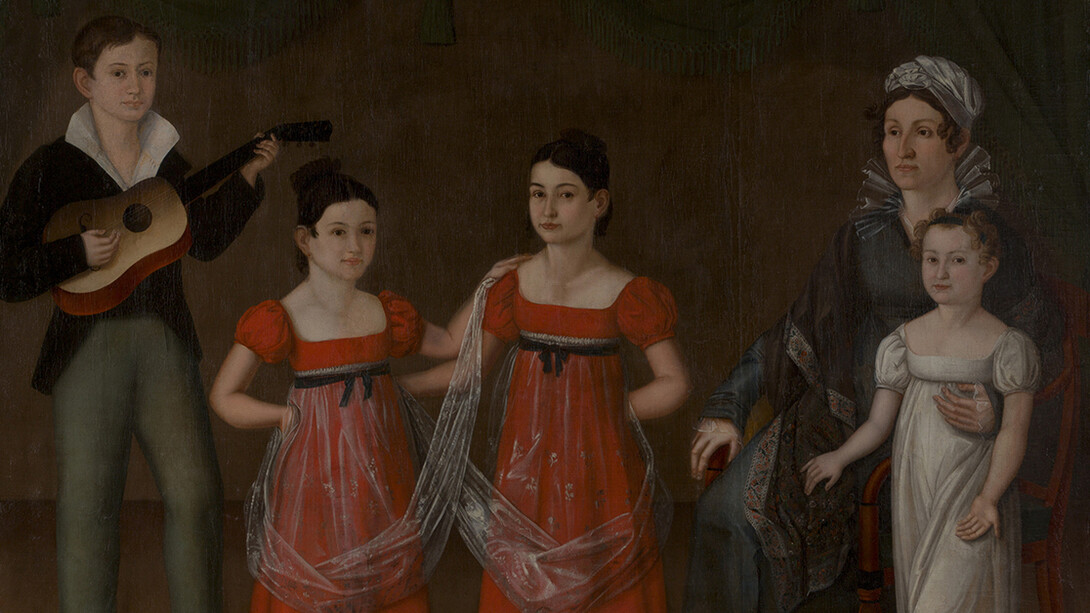 Unknown artist, Portrait of Praskovya Myatleva with children (detail), 1810s. Courtesy of the State Hermitage Museum