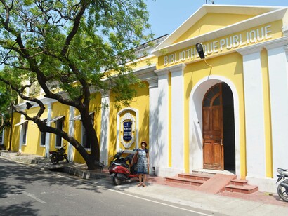 A building in the French colony