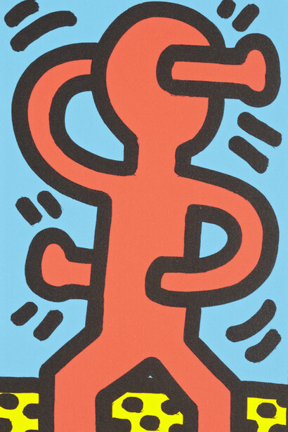 Keith Haring, La colección. Keith Haring, pintura en exposición. Cortesía del Phoenix Art Museum