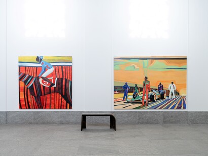 Jordan Watson, Easier to breathe, exhibition view. Courtesy of Robilant+Voena