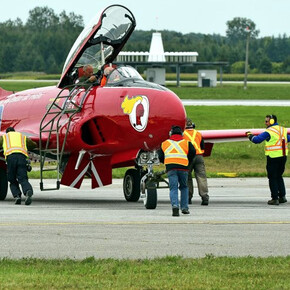 Canadair T-33 #573. Courtesy of Jet Aircraft Museum