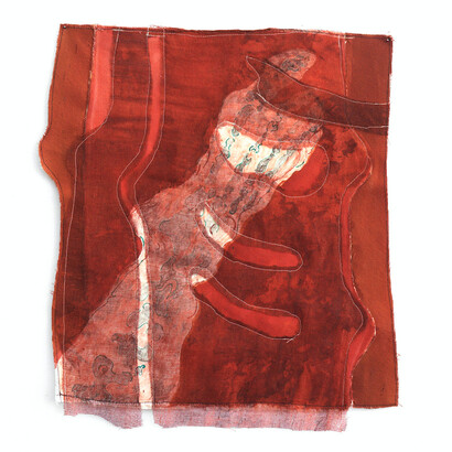 Jeanne Gaigher, Foot, acrylic, ink on canvas and scrim, 2021, 53
x 46 cm. Courtesy the artist and Osart Gallery. Photo Justin
Share.