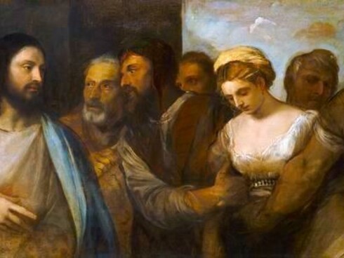 Perícopa da Adúltera por Tiziano (1477/1490-1576)