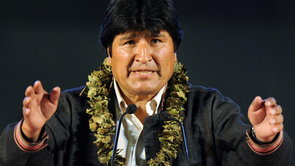 El presidente de Bolivia, Evo Morales