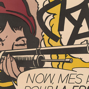 Roy Lichtenstein, Crak! [print] (detail), 1963 [often given as 1964]. Courtesy of Morgan Library & Museum