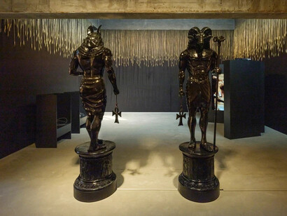 Monira Al Qadiri, The archeology of beasts, exhibition view. Courtesy of König Galerie