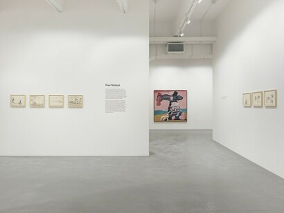 Philip Guston, Laughter in the Dark, Exhibition view. Courtesy of Hauser & Wirth