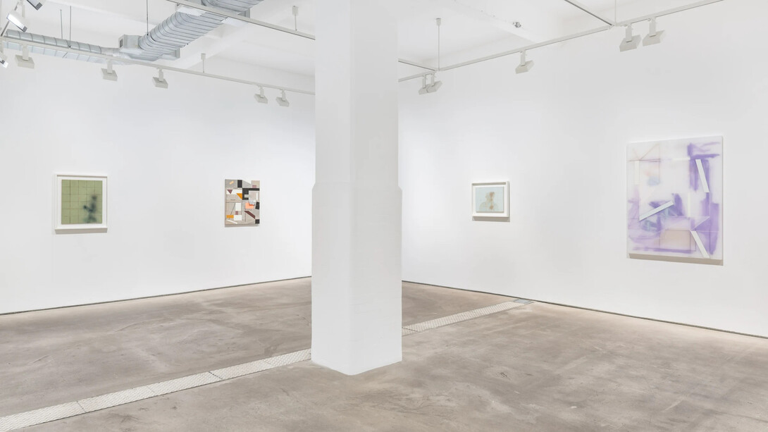 Andrew Bick and Prunella Clough, Dialogues, exhibition view. Courtesy of Hales Gallery