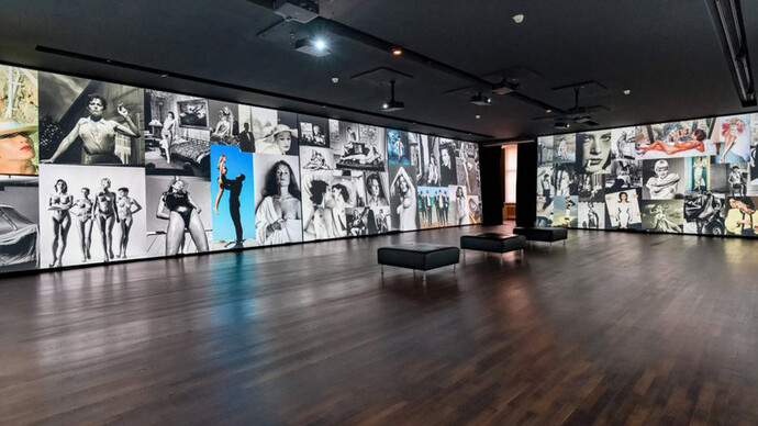 Intermezzo: revisiting Helmut Newton, ausstellungsansicht. Mit freundlicher genehmigung des Museums für Fotografie