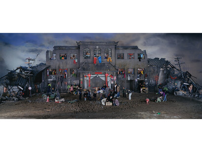 Wang Qingsong, Dream of Migrants,170 x 400 cm, 2005, Edition 10 of 10 + 2 APs © Wang Qingsong, courtesy Huxley-Parlour Gallery