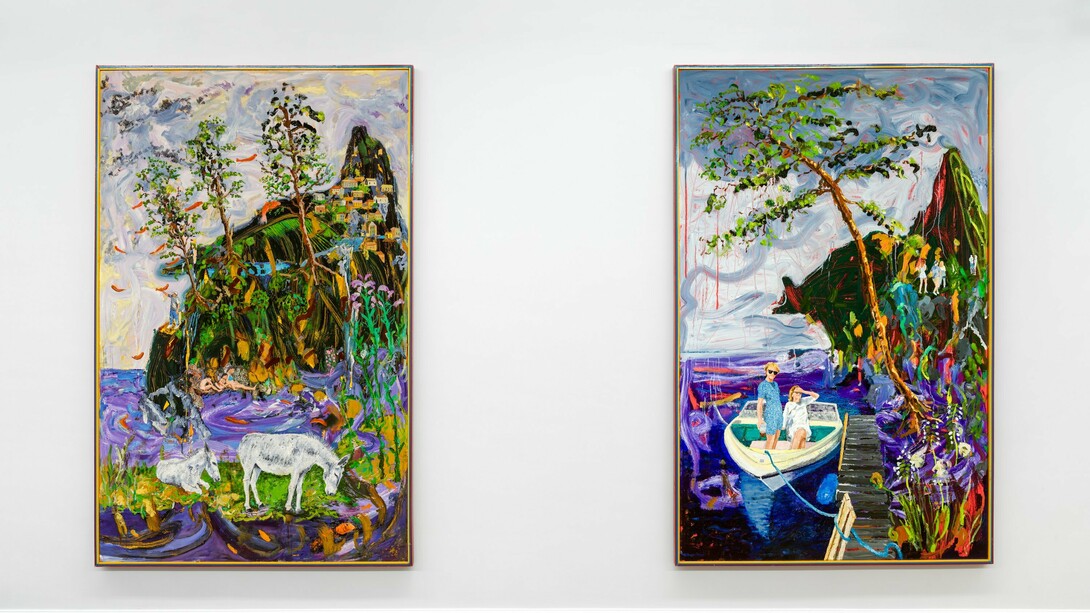 Installation view of
Peter Nadin:
The Invisible World
at Off Paradise, New York. Photograph by
Dario Lasagni.
Courtesy of the artist and Off Paradise, New York