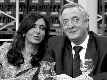 Cristina Fernández de Kirchner y Néstor Kirchner, ex presidentes de Argentina