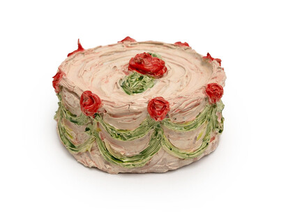 Reniel Del Rosario, Flower cake, 2025. Courtesy of Guerrero Gallery GGLA