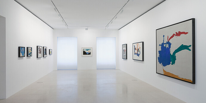 Helen Frankenthaler, Exhibition view. Courtesy of Gagosian