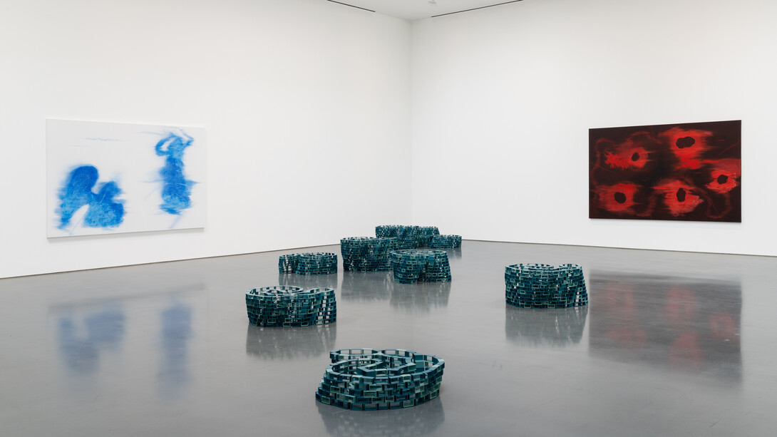 Shirazeh Houshiary, The Sound of One Hand, exhibition view. Courtesy of Lisson Gallery