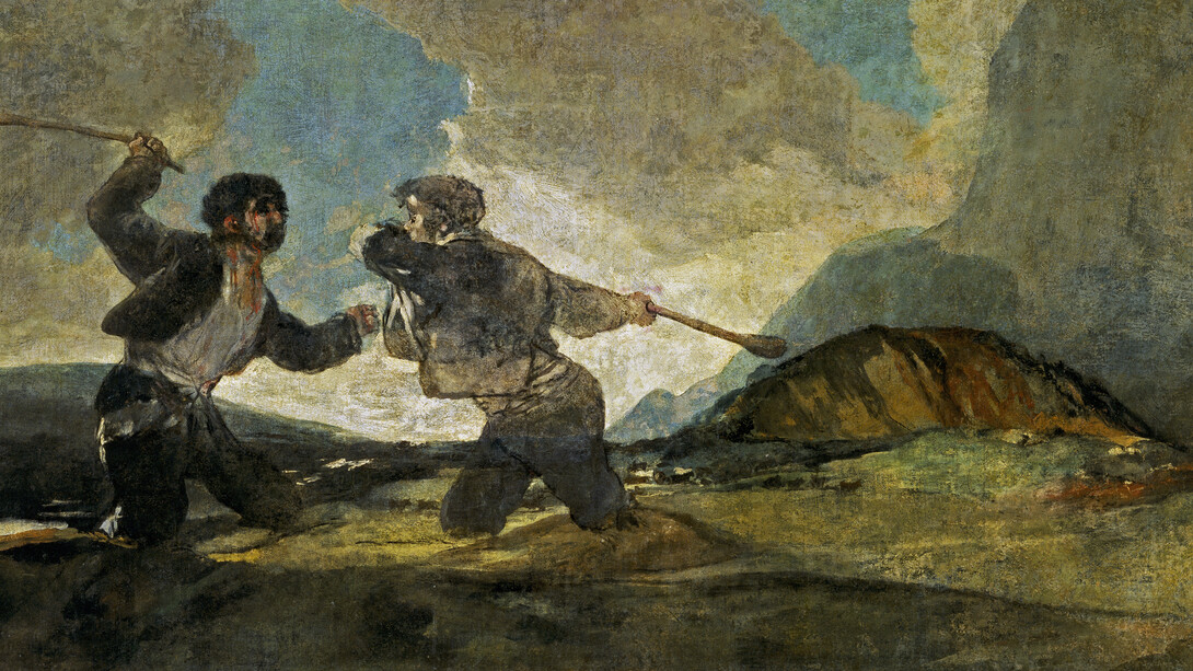 Francisco de Goya, Duelo a garrotazos, 1820-1823