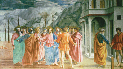 Masaccio, Pagamento del Tributo, dettaglio