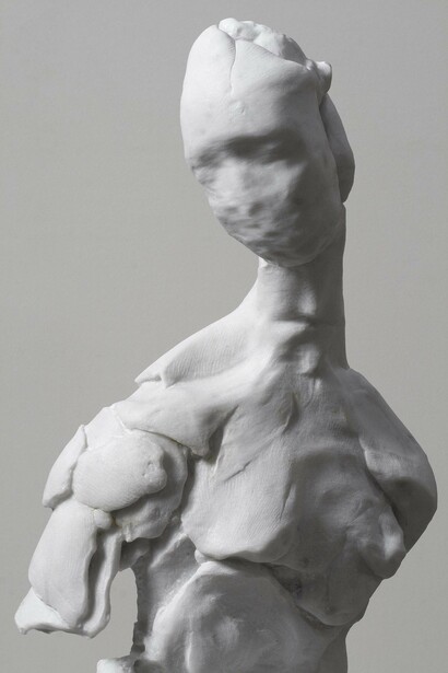 Nicola Samorì, Untitled, 2014, carrara marble, 62 x 27 x 36 cm