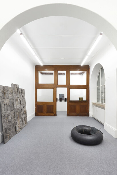 Edoardo Caimi, An hour, several weeks, few centuries, exhibition view. Courtesy of The Address